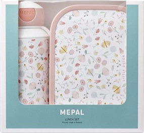 Detský desiatový box s fliaš Flowers &amp; butterflies – Mepal