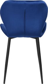 Jedálenská stolička DALLAS VELVET granátová