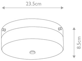 Elstead TAMAR-F-M-PG-LED Kúpeľňové stropné svietidlo TAMAR 1xGX53/5,7W/230V IP44