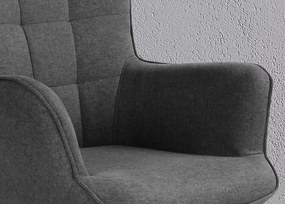 Kreslo Victoria, šedá látka