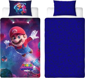 3D Bavlnené obliečky MARIO GALAXY farebné, 100% bavlna Rozmer obliečky: 70 x 80 cm | 140 x 200 cm