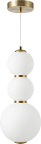Toolight Toolight, LED závesné svietidlo, 15cm, 14W, 3000K, 2000lm, LHJ113-3CP, zlatá matná/biela, OSW-03252