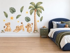 Lvíčata pod palmou arch 50 x 100 cm