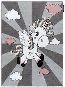 Detský kusový koberec Petit Unicorn grey, 200x290, šedá, detská izba, Dywany Łuszczów