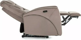 Elektrické polohovacie kreslo KRONOS Velvet cappuccino