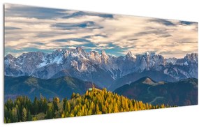 Obraz - horská panorama (120x50 cm)