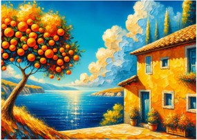 Obraz - Dom s pomarančmi II. (70x50 cm)