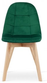 Set jedálenských stoličiek BORA tmavo zelené (4ks)