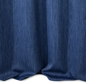 ZATEMŇOVACÍ ZÁVES NA KRÚŽKOCH ROSSIE 140X250 CM NÁMORNÍCKA MODRÁ