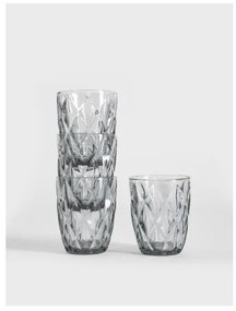 Sada štyroch pohárov LUNO grafitová 748240 280 ml (4 ks)