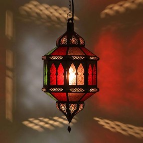 Orientálna lampa Biban Trombia farebná