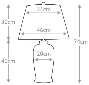 Elstead BLACKBIRDS-TL - Stolná lampa BLACK BIRDS 1xE27/60W/230V
