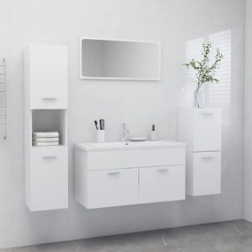 Súprava kúpeľňového nábytku biela drevotrieska 3071108