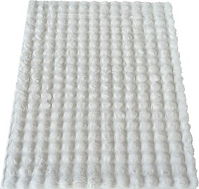DY MERLIN 3D Biely koberec Rozmer: 200x290 cm