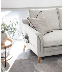 Béžová rozkladacia rohová pohovka (pravý roh) Charming Charlie – Miuform