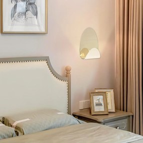 Toolight Toolight, LED nástenné svietidlo 3W, 4000K, APP1430-W, zlatá lesklá, OSW-07987