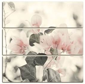 Obraz na plátne - Papierové kvety - štvorec 357FC (105x105 cm)