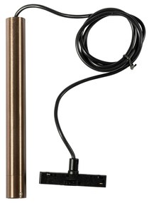 Moderné závesné svietidlo tmavá bronz pre 1-fázový koľajnicový systém - Slimline Keno