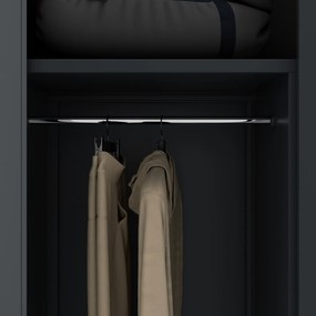 Hospodárska skriňa uzamykateľná antracitová DAWID D600 900 x 1850 x 600 mm