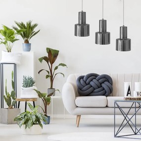 Toolight - Moderná kovová stropná lampa 1xE27 APP285-1CP, chrómová, OSW-08403