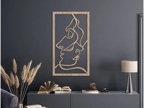 drevko Abstraktný obraz Prepojenie Rozmer obrazu: 44,5 x 25,5 cm, Farba dekorácie: Čierna
