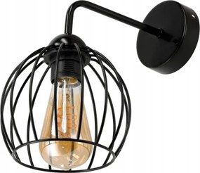 Nástenná lampa 1x E27 LOFT edison LED nad zrkadlo, drôtená guľa