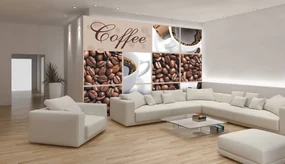 Fototapeta - Coffee - nápis (152,5x104 cm)
