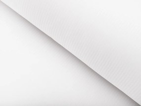 Biante Damaškový oválny obrus Atlas Grádl DM-012 Biely - tenké pásiky 2 mm 100x140 cm