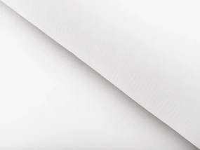 Biante Damaškový obdĺžnikový obrus Atlas Grádl DM-012 Biely - tenké pásiky 2 mm 120x180 cm