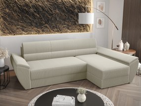 Rohová sedacia súprava Radiant L3 (smotanová) (P). Akcia -20%. Vlastná spoľahlivá doprava až k Vám domov. 1057477