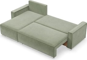Rohová rozkladacia sedačka NOTO Poso 047 olivová