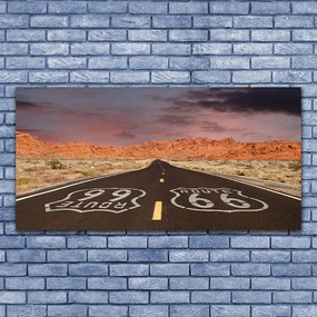 Obraz plexi Diaľnica cesta púšť 120x60 cm