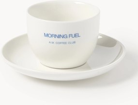 Keramická šálka na kávu's podšálkou Morning Fuel