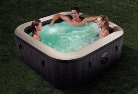 Nafukovacia vírivá vaňa štvorcová 4 osoby 175x71 cm prémiové príslušenstvo INTEX 28450