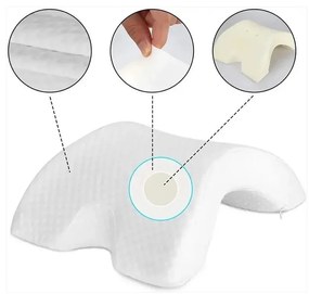 Ergonomický vankúš tvarovaný do oblúka