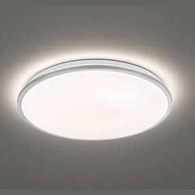 Stropné LED Jaso, stmievateľné, Ø 40 cm, striebro