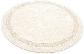 Kúpelňový okrúhly koberček Keno Elips Ecru B02