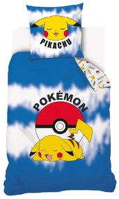 Detské obliečky Pokémon Unavený Pikachu 140x200/70x90 cm