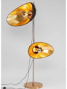 Diva stojacia lampa čierno-zlatá 202 cm