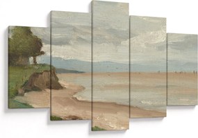 Obraz - Jean-Baptiste-Camille Corot, Beach Near Etretat, reprodukcia (150x105 cm)