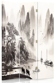 Gario Paraván Malebná krajina údolia Rozmery: 110 x 170 cm, Prevedenie: Klasický paraván