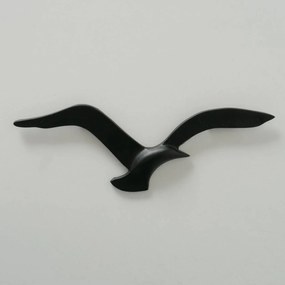 Kovová dekorácia na stenu Black Bird 13x35 cm + 12x40 cm