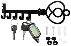 Nástenný vešiak KLAVIS čierny