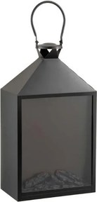 LED dekorácia lucerna COZY WARM 55x30 cm, čierna