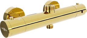 Mexen KAI termostatická sprchová batéria s horným uchytením, zlatá, 77150-50