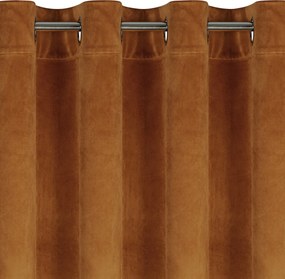 ZATEMŇOVACÍ ZÁVES NA KRÚŽKOCH MELANIE 140X250 CM HRDZAVÁ