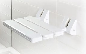 BISK Erga Handicap PRO, nástenné sedadlo do sprchy so sklápaním 320x328 mm, biela, ERG-07623