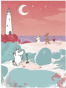 Plagát Moomin on the beach 30x40