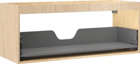 Mexen Box-A, závesná skrinka 120 cm, 1 zásuvka, dub, 91AX0-1200-470-1-81