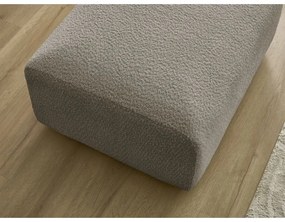 Sivohnedá podnožka z textílie bouclé Tina – Bobochic Paris